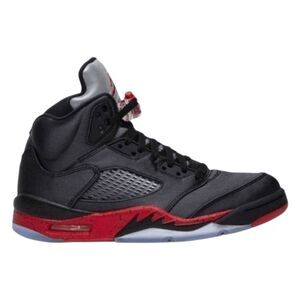 NIKE Air Jordan 5 Retro 'Satin Bred' TD Sneaker Size 10C